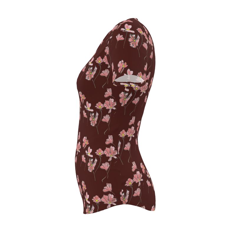 Cosmos Floral Print Top