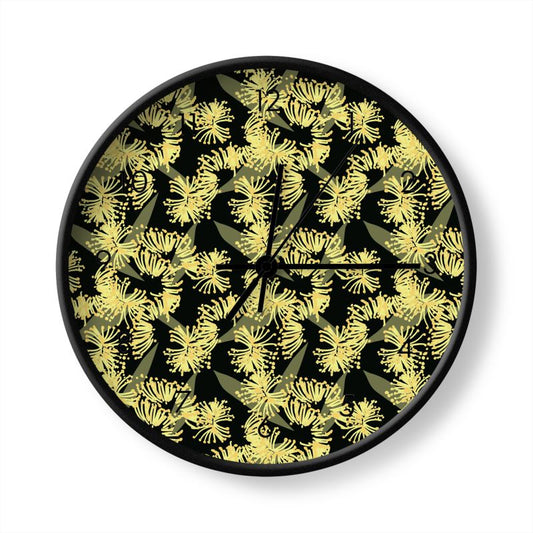 Wall Clock - Wattle Print