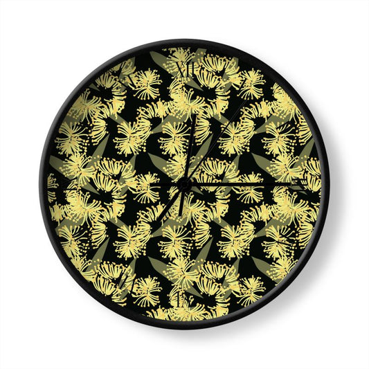 Wall Clock - Wattle Print